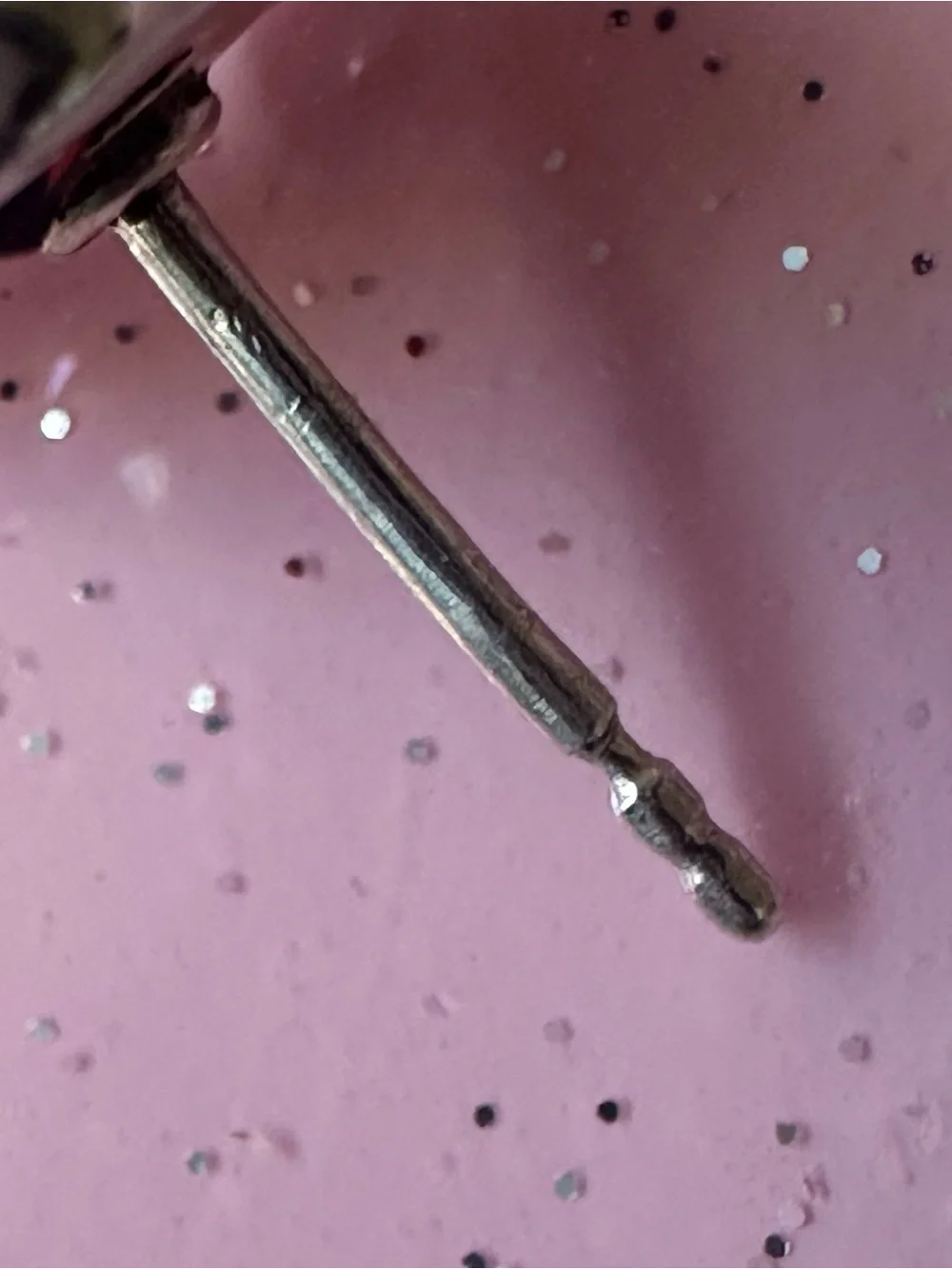 Silpada Sterling Silver 925 Pink and Garnet Trio Stud Earrings very small